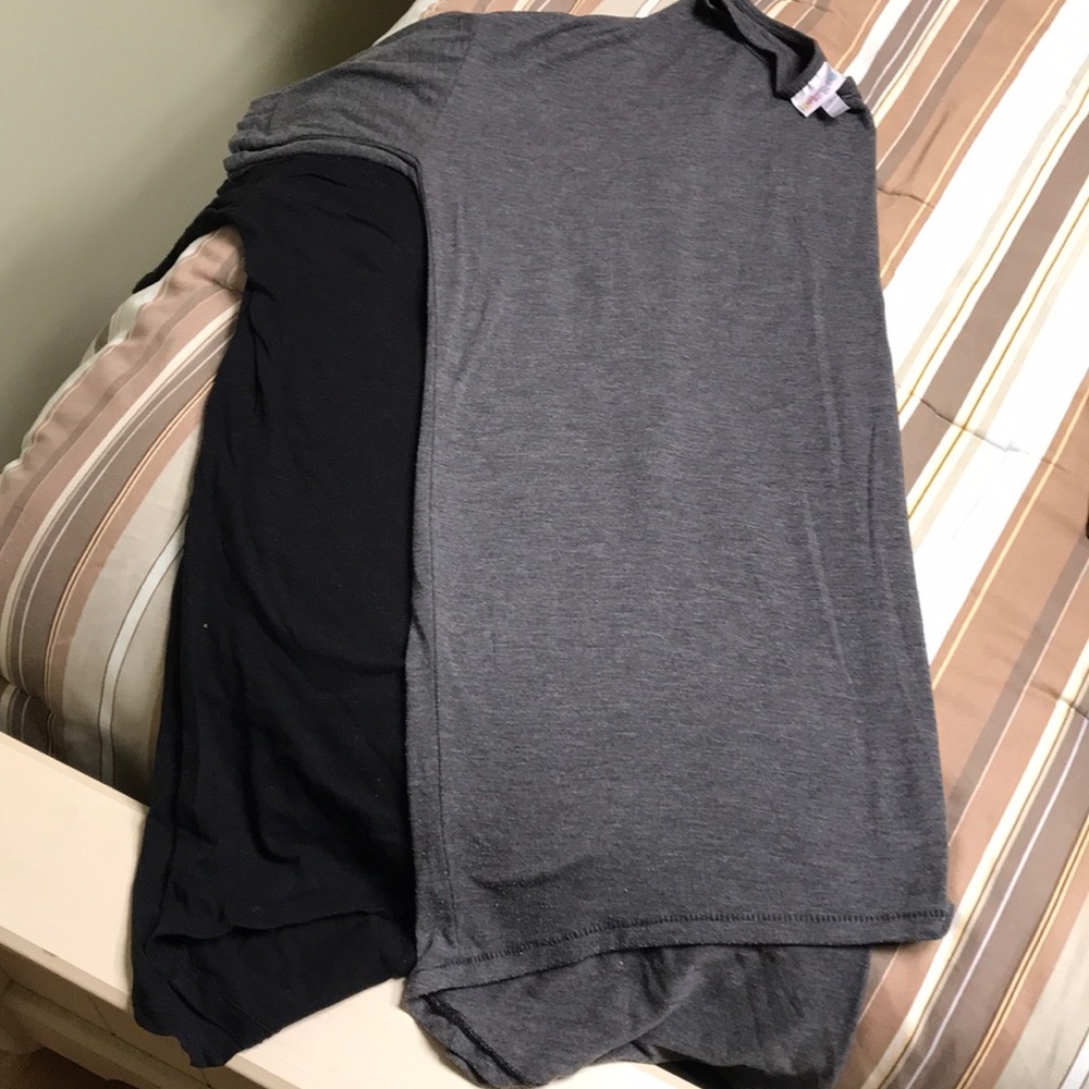 Gray and black LuLaRoe Irmas